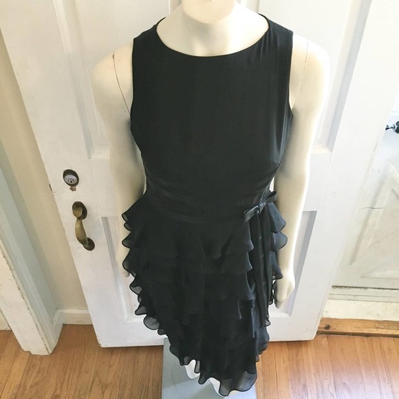 NEW KAY UNGER NY 100% Silk Cocktail MidiDress SZ 6 - Picture 5 of 12